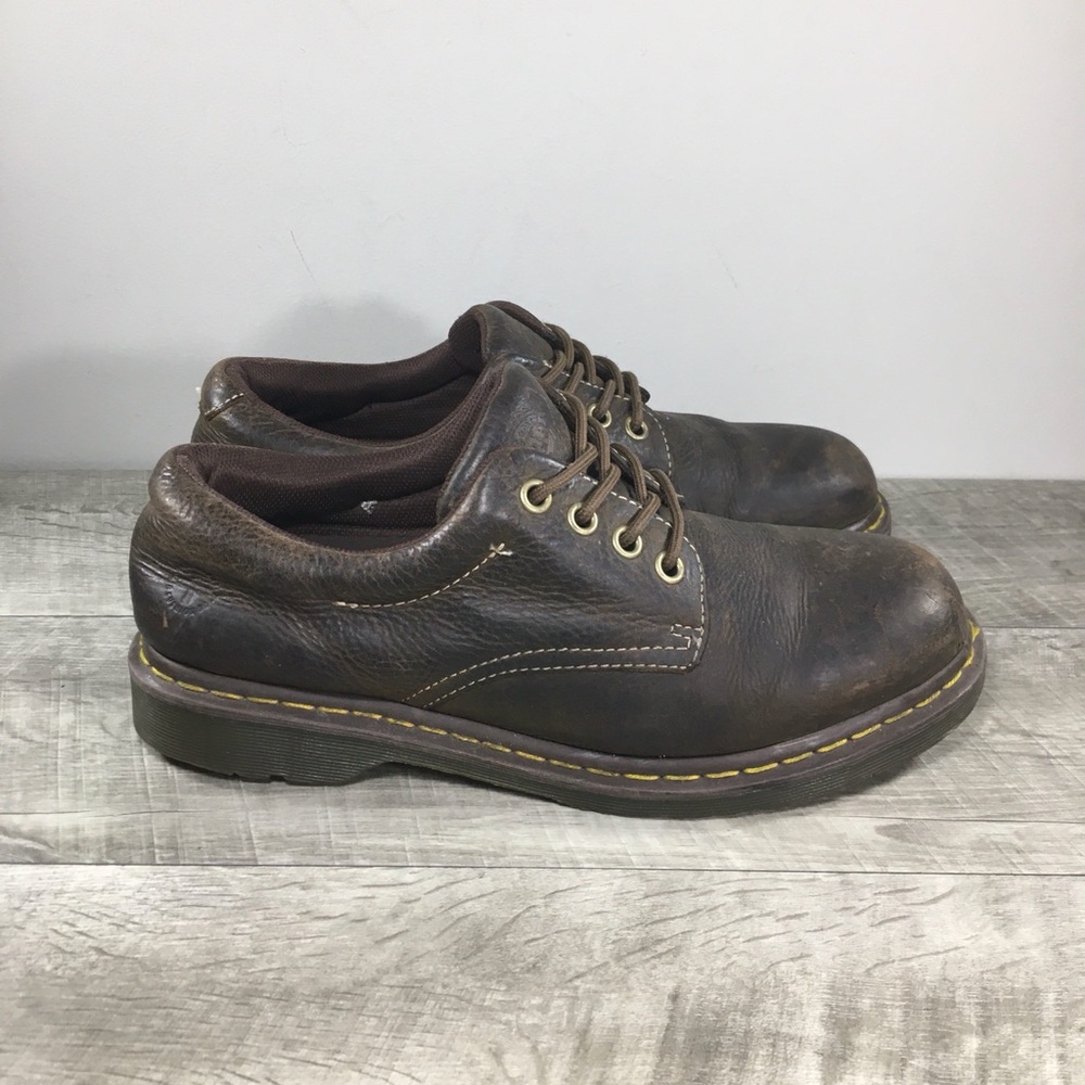 Vintage Dr. Martens Doc Boston Crazy Horse 4-Eye Leather Mens Shoes UK 11 US 12